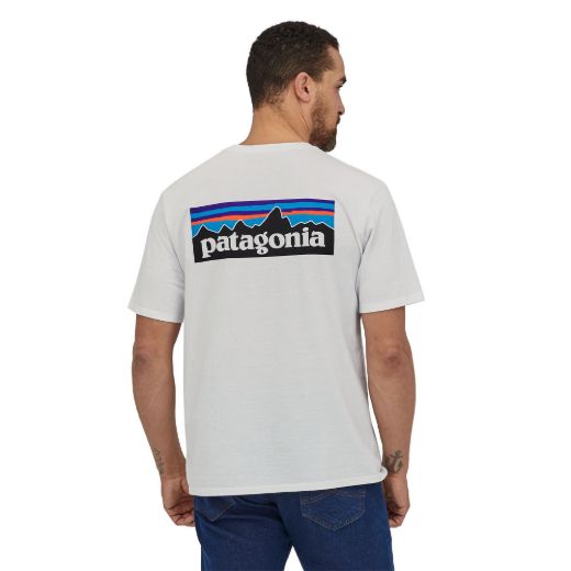 Bilde av Patagonia M P-6 Logo Responsibili-Tee Hvit